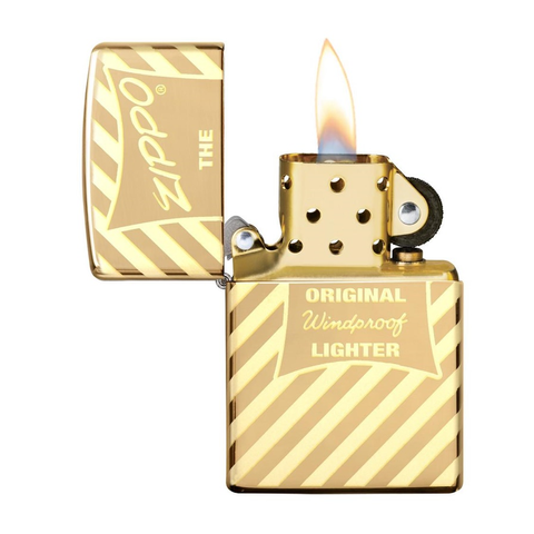 Bật Lửa Zippo 49075 Vintage - Bật Lửa Tái Chế Đồng Thau, Thiết Kế Cổ Điển, Dùng Lại Suốt Đời, Quà Tặng Fan Zippo