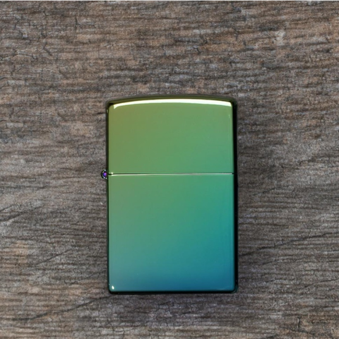 Bật Lửa Zippo 49191 High Polish Teal - Bị Đưa Vào Màu Ngọc Lam Caribbean Bắt Mắt, Hàng Chính Hãng, Tái Sử Dụng Suốt Đời
