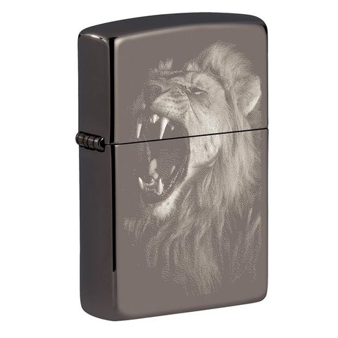 Bật Lửa Zippo 49433 Họa Tiết Sư Tử - Thiết Kế Khắc Laser Sắc Nét, Bền Bỉ, Chính Hãng