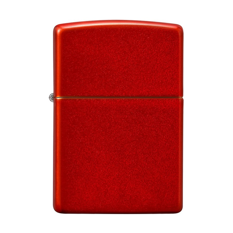 Bật Lửa Zippo 49475 Classic Metallic Red - Bật Lửa Kim Loại Đỏ Sang Trọng, Có Thể Nạp Lại, Quà Tặng Độc Đáo
