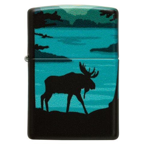 Bật Lửa Zippo 49481 Thiết Kế Nai Sừng Tấm - Bật Lửa Chống Gió Bằng Đồng Thau Nguyên Khối - Quà Tặng Sang Trọng Cho Người Yêu Thiên Nhiên