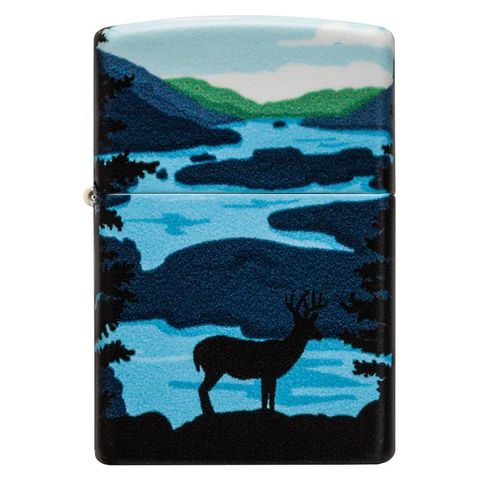 Bật Lửa Zippo 49483 Hươu Cảnh Quan Thiên Nhiên - Thiết Kế Chìm Đắm, Bền Bỉ, Quà Tặng Độc Đáo Cho Người Yêu Thích Thiên Nhiên