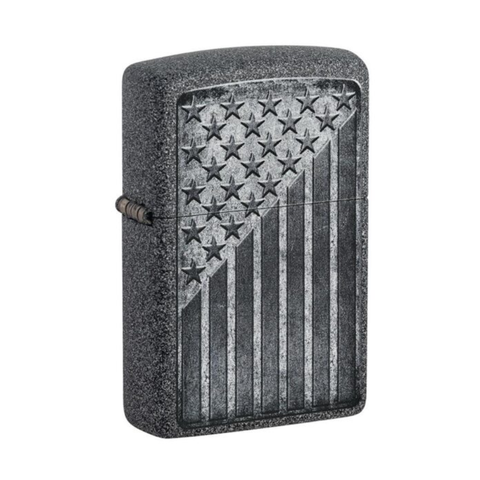 Bật Lửa Zippo 49485 Stars and Stripes - Thiết Kế Quốc Kỳ Mỹ Chống Gió, Sang Trọng và Đẳng Cấp Cho Quý Ông