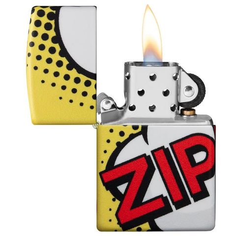 Bật Lửa Zippo 49533 Pop Art Design - Thiết Kế Cổ Điển Lấy Cảm Hứng Từ Phong Trào Nghệ Thuật Những Năm 50, Chất Liệu Đồng Thau Cao Cấp