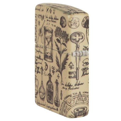 Bật Lửa Zippo 49803 Alchemy Design - Bật Lửa Chống Gió Đồng Thau Nguyên Khối, Thiết Kế Giả Kim Thuật Sang Trọng, Quà Tặng Độc Đáo