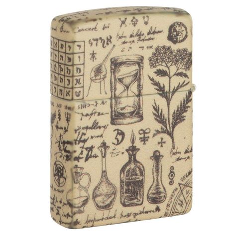 Bật Lửa Zippo 49803 Alchemy Design - Bật Lửa Chống Gió Đồng Thau Nguyên Khối, Thiết Kế Giả Kim Thuật Sang Trọng, Quà Tặng Độc Đáo