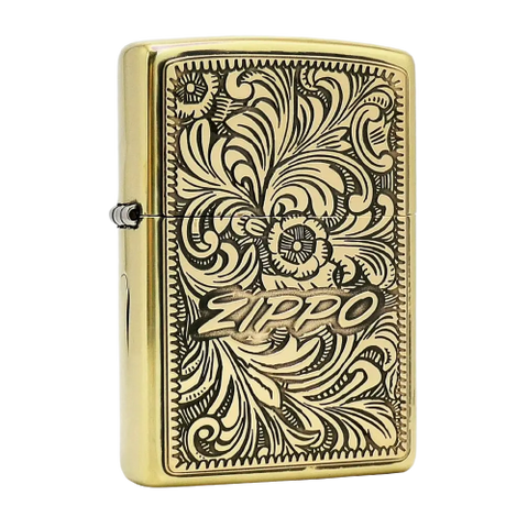Bật Lửa Zippo Arabesque Antique Gold ZA-3-91B - Thiết Kế Sang Trọng, Chống Gió, Khắc Hoa Văn Cổ Điển