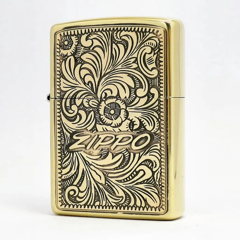 Bật Lửa Zippo Arabesque Antique Gold ZA-3-91B - Thiết Kế Sang Trọng, Chống Gió, Khắc Hoa Văn Cổ Điển