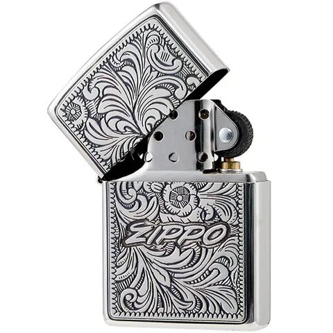 Bật Lửa Zippo Arabesque Antique Silver ZA-3-91A - Bật Lửa Chống Gió Sang Trọng, Khắc Hoa Văn Cổ Điển, Hàng Chính Hãng