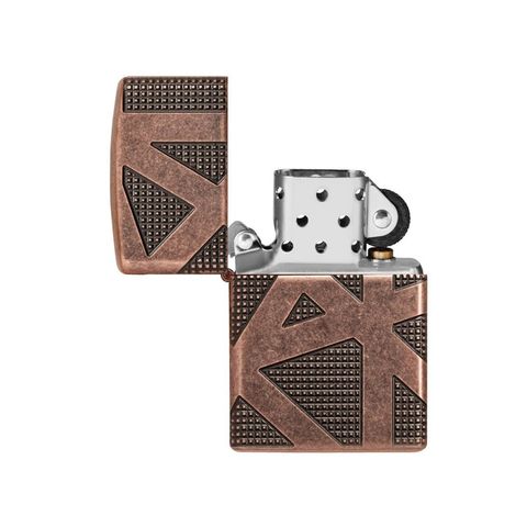 Bật Lửa Zippo Armor Geometric 360 Design 49036 Cao Cấp - Ngọn Lửa Ổn Định, Thiết Kế Trừu Tượng Độc Đáo, Quà Tặng Cho Người Yêu Thích