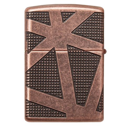 Bật Lửa Zippo Armor Geometric 360 Design 49036 Cao Cấp - Ngọn Lửa Ổn Định, Thiết Kế Trừu Tượng Độc Đáo, Quà Tặng Cho Người Yêu Thích