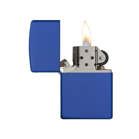 Bật lửa Zippo Classic 229 Royal Blue Matte - Bật lửa chống gió cao cấp, thiết kế sang trọng, bền bỉ và có thể nạp lại dễ dàng