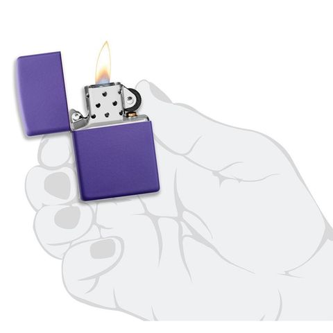 Bật Lửa Zippo Classic 237 Purple Matte - Bật Lửa Chống Gió Sang Trọng và Bền Bỉ cho Người Yêu Thích Phong Cách Thời Trang