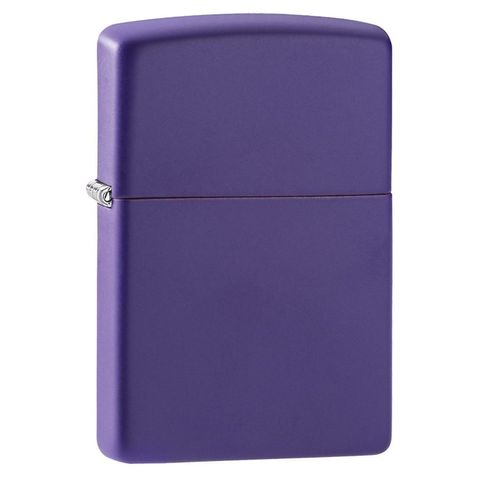 Bật Lửa Zippo Classic 237 Purple Matte - Bật Lửa Chống Gió Sang Trọng và Bền Bỉ cho Người Yêu Thích Phong Cách Thời Trang