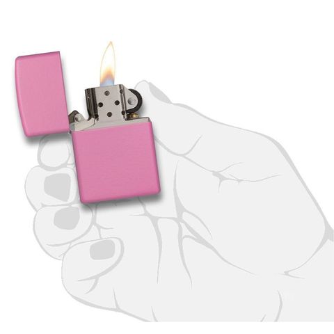 Bật Lửa Zippo Classic 238 Matte Pink - Bật Lửa Chống Gió Sang Trọng, Thiết Kế Hiện Đại, Quà Tặng Hoàn Hảo Chính Hãng
