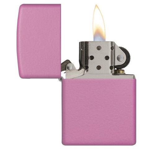 Bật Lửa Zippo Classic 238 Matte Pink - Bật Lửa Chống Gió Sang Trọng, Thiết Kế Hiện Đại, Quà Tặng Hoàn Hảo Chính Hãng
