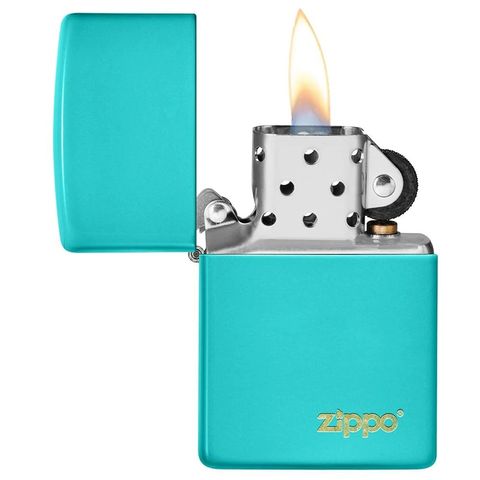 Bật Lửa Zippo Classic Flat Ngọc Lam 49454ZL - Vỏ Đồng Thau Bền Đẹp, Thiết Kế Dáng Chữ Nhật Thanh Lịch, Quà Tặng Độc Đáo