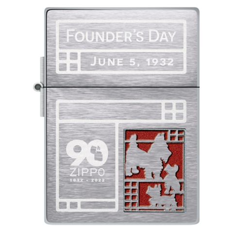 Bật Lửa Zippo Founder’s Day 2022 Limited 48167 - Bằng Đồng Thau Nguyên Khối, Khắc MultiCut 360 Độ, Quà Tặng Người Sưu Tầm