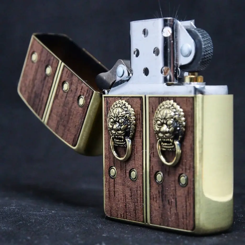 Bật Lửa Zippo Gate Of Happiness Gold ZA-4-67A - Bật Lửa Chống Gió Sang Trọng Khắc Phật Bà Quan Âm, Quà Tặng Độc Đáo