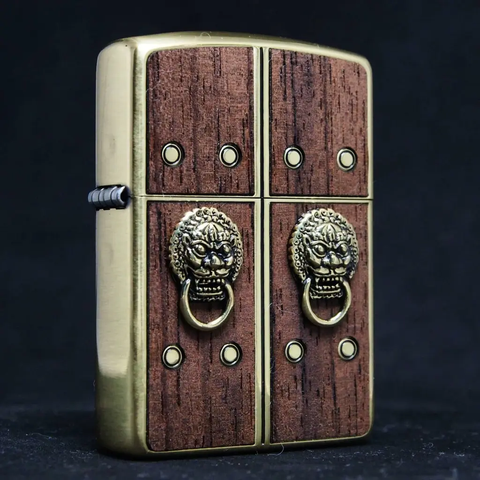 Bật Lửa Zippo Gate Of Happiness Gold ZA-4-67A - Bật Lửa Chống Gió Sang Trọng Khắc Phật Bà Quan Âm, Quà Tặng Độc Đáo