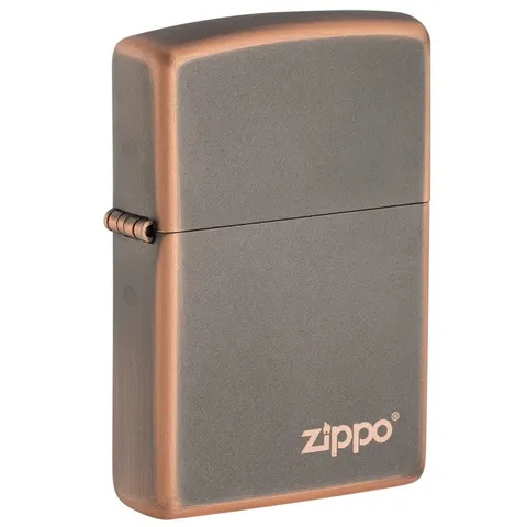 Bật lửa Zippo Rustic Bronze Zippo Logo 49839ZL