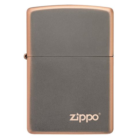 Bật Lửa Zippo Rustic Bronze Với Logo 49839ZL - Thiết Kế Độc Đáo, Sang Trọng, Tái Sử Dụng Trọn Đời, Quà Tặng Đặc Biệt