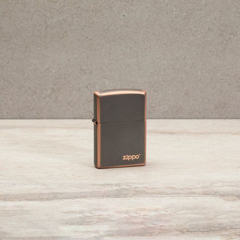 Bật Lửa Zippo Rustic Bronze Với Logo 49839ZL - Thiết Kế Độc Đáo, Sang Trọng, Tái Sử Dụng Trọn Đời, Quà Tặng Đặc Biệt