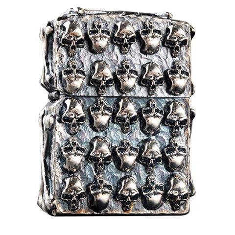 Bật Lửa Zippo Skull J Silver ZA-3-100B - Thiết Kế Đầu Lâu Đẳng Cấp, Chất Liệu Bền Bỉ, Quà Tặng Độc Đáo Cho Fan Hâm Mộ