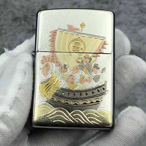 Bật Lửa Zippo Takarabune ZA-5-118 Chống Gió - Thiết Kế Thuyền Sang Trọng, Chất Liệu Đồng Thau Nguyên Khối, Quà Tặng Độc Đáo