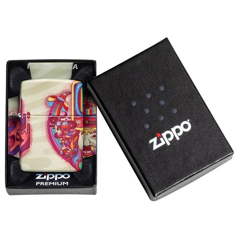 Bật Lửa Zippo Trippy Design 49435 - Bật Lửa Thời Trang, Dễ Dùng với Thiết Kế Màu Sắc Nổi Bật, Tái Sử Dụng, Quà Tặng Độc Đáo