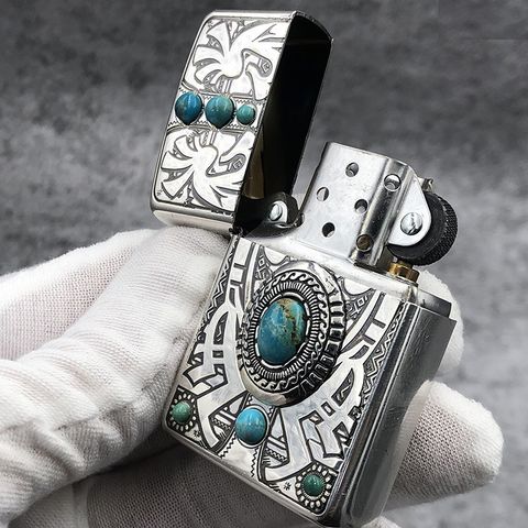 Bật Lửa Zippo ZA-5-8B K-indian Spirit - Đồng Thau Cao Cấp với Họa Tiết Tinh Xảo, Sang Trọng và Bền Bỉ, Quà Tặng Hoàn Hảo