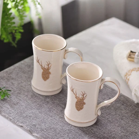 Bộ đồ dùng nhà tắm gốm sứ hình hươu tinh tế - Bộ sản phẩm đa năng tạo điểm nhấn cho không gian phòng tắm của bạn