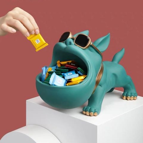 Khay Đựng Bánh Kẹo Chú Chó Để Bàn - Đồ Trang Trí Tiện Lợi, Thiết Kế Độc Đáo Cho Không Gian Sống Thêm Sinh Động