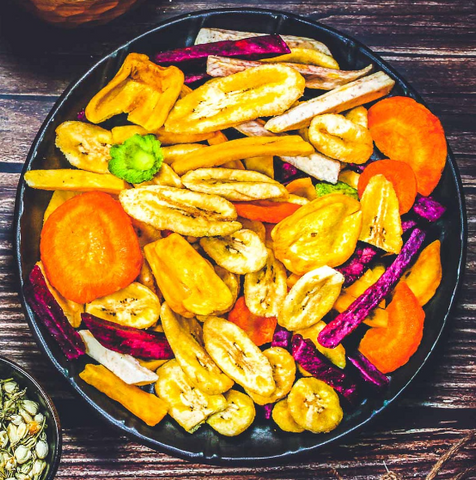 Combo 2 Túi Thập Cẩm Hoa Quả Sấy Giòn L'angfarm Mẫu Mawashi - Snack Healthy Từ Rau Củ Trái Cây Tươi Ngon, 800g