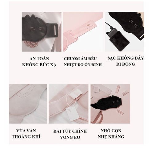 Đai chườm ấm Solove R9 3 Chế Độ - Giảm Đau Bụng Kinh, Thiết Kế Nhỏ Gọn, Dung Lượng Pin 5000mAh, Sưởi Ấm Nhanh Chóng