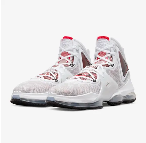 Giày bóng rổ Nike- Lebron 19 Para Hombre White Red Blanco CZ0203-101