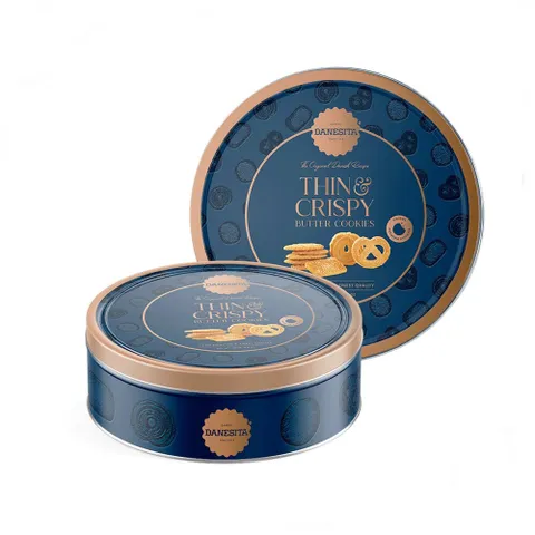 Hộp bánh quy bơ truyền thống Danesita 454g - Thương hiệu bánh quy nổi tiếng, sang trọng, món quà Tết ý nghĩa cho gia đình