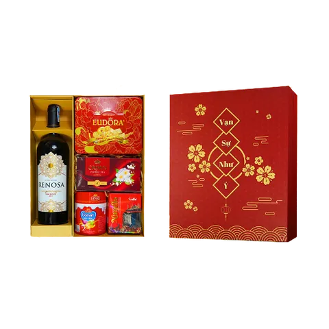 Hộp quà Tết đẹp, giá rẻ Cao Minh Phú Quý 4 gồm 5 sản phẩm