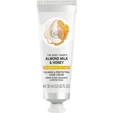 Kem dưỡng tay The Body Shop Almond Milk & Honey Calming & Protecting Hand Cream