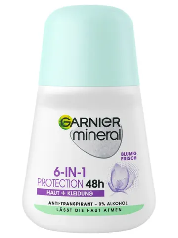 Lăn khử mùi Garnier Mineral 6-in-1 Protection 48h