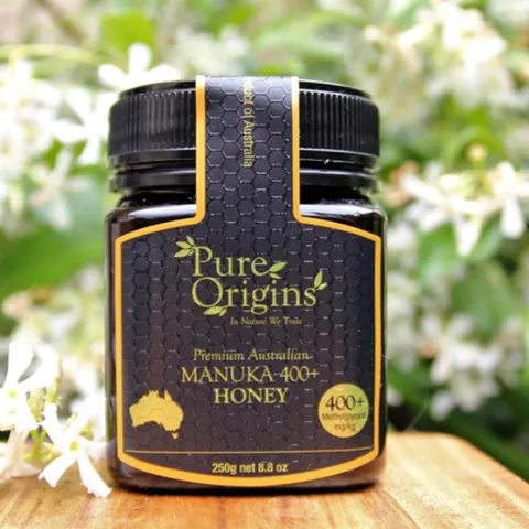 Mật Ong Manuka MGO 400+ Pure Origins - Kháng Khuẩn Tự Nhiên, Hỗ Trợ Sức Khỏe và Làm Đẹp, Hộp 250g hoặc 500g