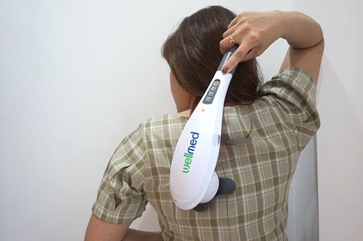 Máy Massage Cầm Tay Wellmed HY-5612 - Thiết Bị Massage 5 Chế Độ Với 4 Đầu Massage Chuyên Dụng, Giải Tỏa Căng Thẳng Từ Đầu Đến Chân