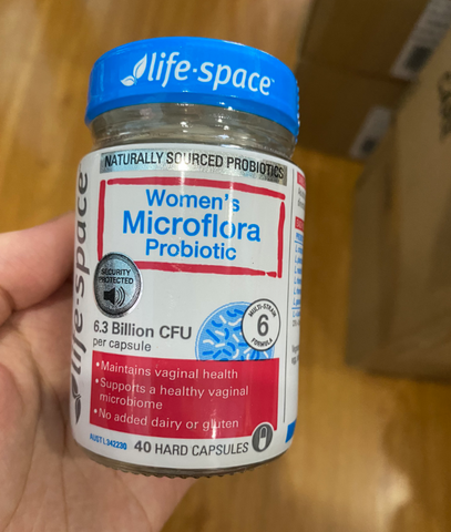 Men vi sinh Life Space Women's Microflora Probiotic 40 viên - Hỗ trợ cân bằng vi sinh âm đạo, ngăn ngừa viêm nhiễm phụ khoa cho nữ giới