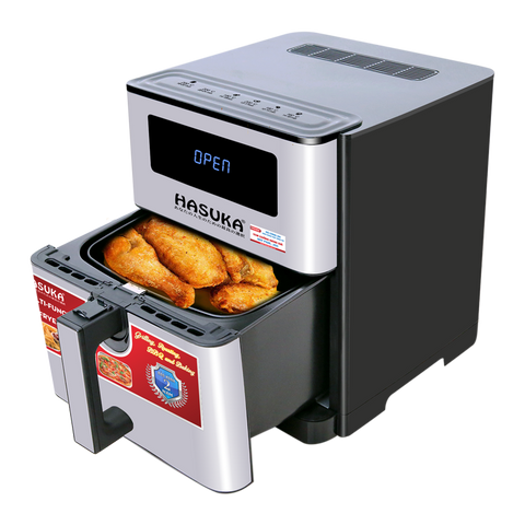 Nồi Chiên Không Dầu Hasuka HSK-399 8L - Công Nghệ Chiên Lưu Thông Không Khí 360 Độ, An Toàn, Tiện Lợi, Giảm 85% Chất Béo