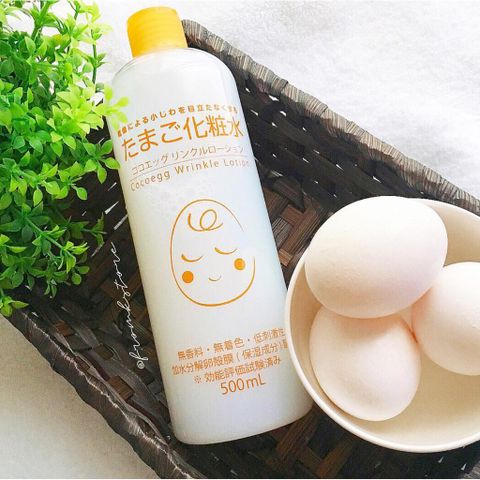 Nước Hoa Hồng Cocoegg Wrinkle Lotion - Chiết Xuất Vỏ Trứng, Dưỡng Trắng Da, Ngừa Nhăn, Cấp Ẩm, Sản Phẩm Làm Đẹp Thích Hợp Cho Mọi Loại Da 500ml
