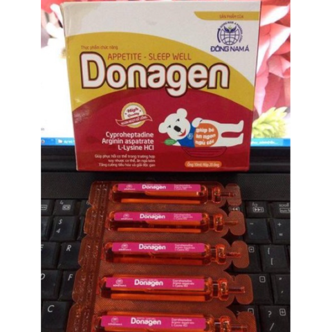 Siro Donagen Goid Hỗ Trợ Bé Ăn Ngon, Ngủ Tốt - Vitamin cho Trẻ Em Tăng Cường Đề Kháng, Dễ Uống, 20 Ống x 10ml