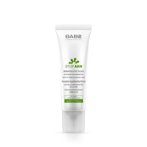Tẩy Tế Bào Chết Babe Stop Akn Keratolytic Fluid 30ml - Giảm Mụn, Điều Tiết Dầu, Làm Sạch Da Mịn Màng từ Tây Ban Nha