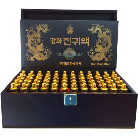 Tinh Chất Đông Trùng Hạ Thảo Kanghwa Hàn Quốc - Hộp Gỗ 60 Ống 20ml, Tăng Cường Đề Kháng và Sinh Lực, Giải Pháp Bồi Bổ Sức Khỏe