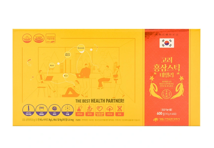 Tinh Chất Hồng Sâm Hàn Quốc Daedong Stick Daily - Hộp 60 Gói X 10g Giúp Tăng Cường Sức Khỏe và Kháng Đề Kháng