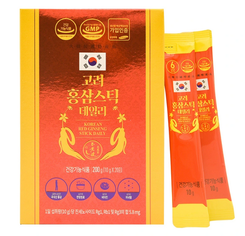 Tinh Chất Hồng Sâm Hàn Quốc Daedong Stick Daily - Hộp 60 Gói X 10g Giúp Tăng Cường Sức Khỏe và Kháng Đề Kháng